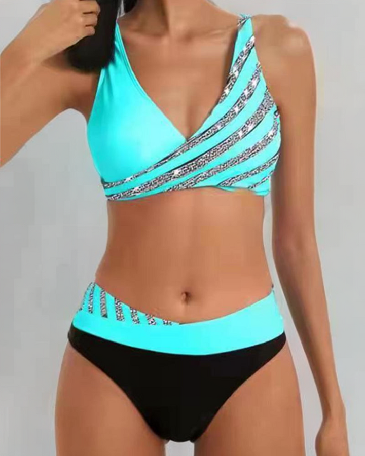 Mona – Bikini imprimat în tonuri calde