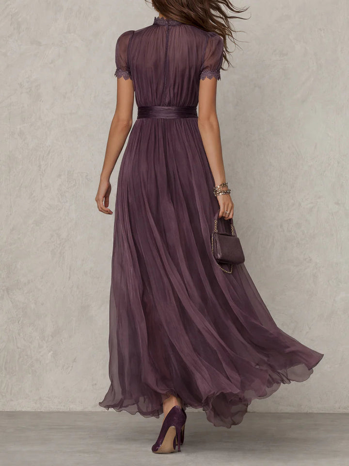 Ashley | Rochie Maxi din Șifon Vintage Elegantă